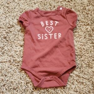 Garanimals 'Best Sister' Bodysuit - Mauve
